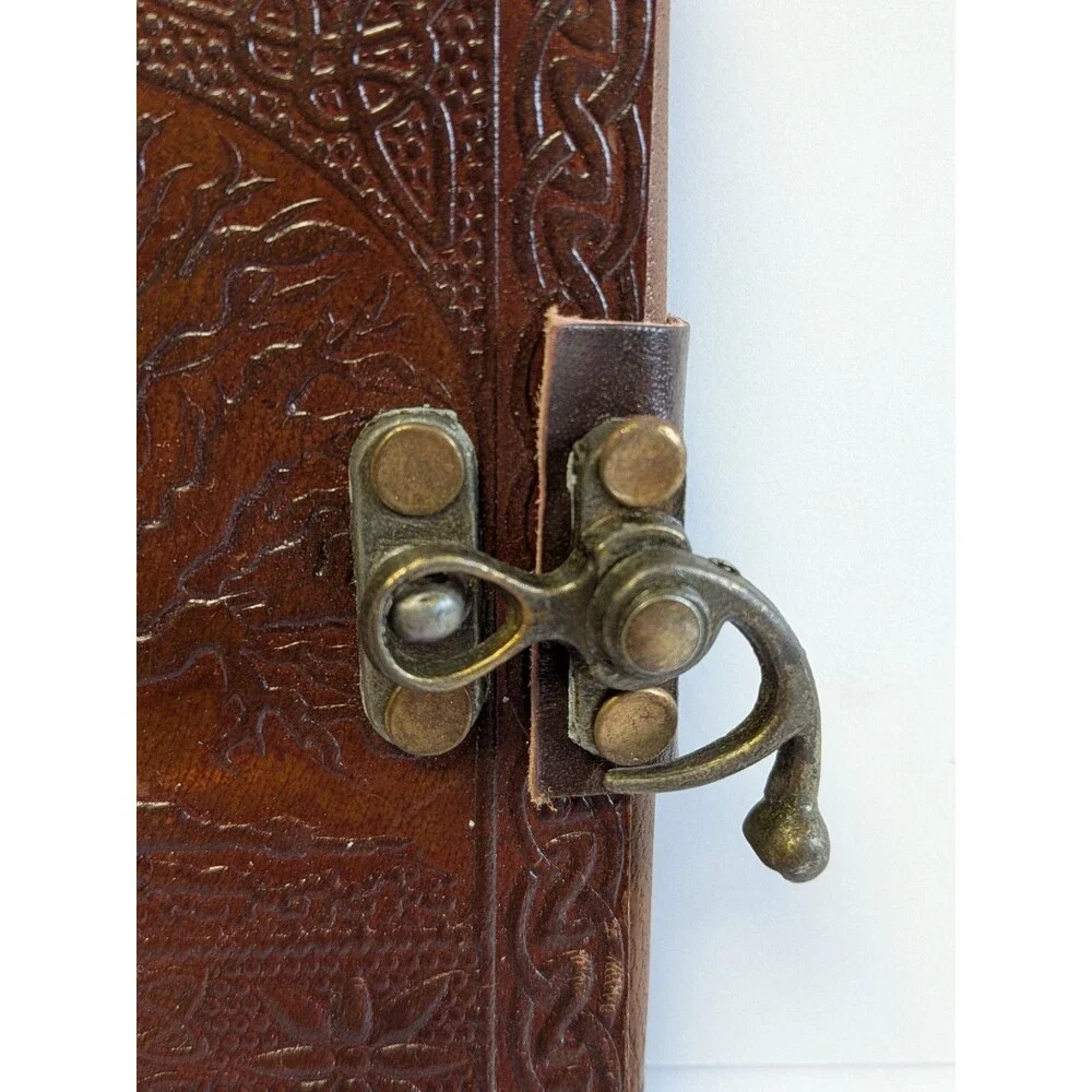 Handmade Vintage Leather Tree Of Life Journal Travel Diary Writing Notebook Gift